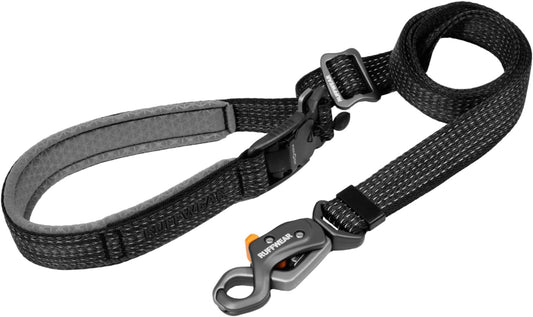 Ruffwear Ridgeline Verstellbare Hundeleine, Obsidian Schwarz