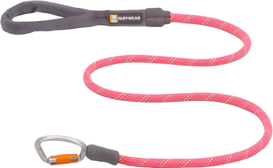 Ruffwear Knot-a-Leash reflektierende Kletterseil-Hundeleine, Fireweed Pink