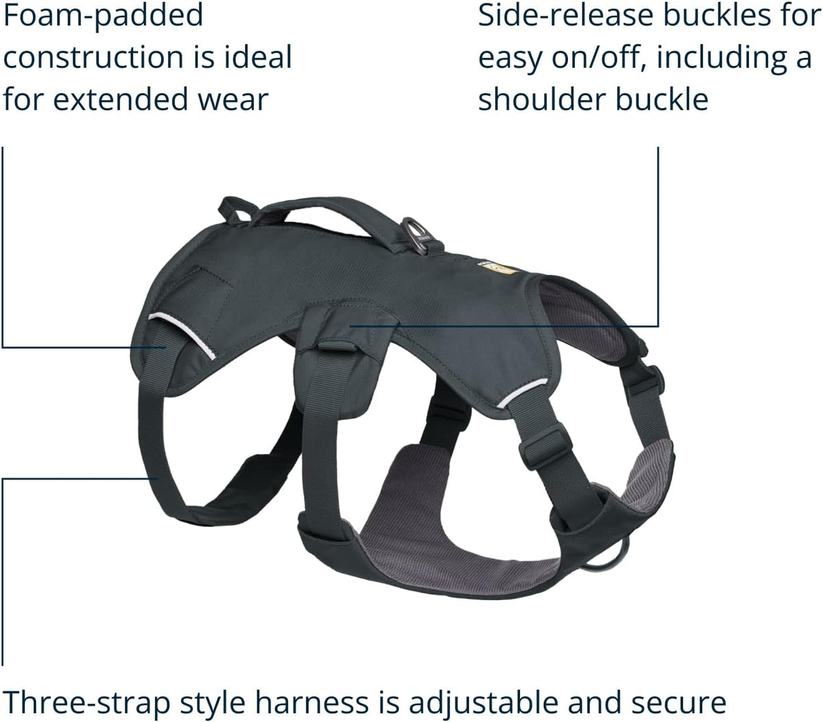 Ruffwear Web Master Mehrzweck-Hundegeschirr, Basaltgrau